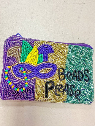 Beads Please Mardi Gras Purse Pouch - Everyday EDEN Boutique & Gifts