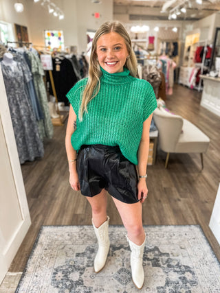 Black High Waisted Shimmer Throughout the Night Shorts - Everyday EDEN Boutique & Gifts