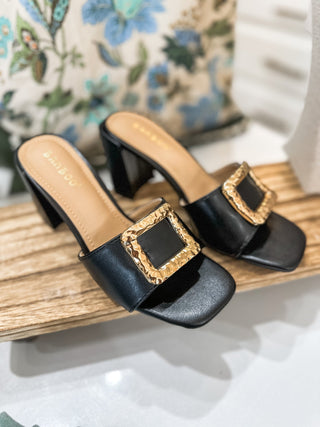 Black Lauren Kickback 21 Slip On Heel - Everyday EDEN Boutique & Gifts