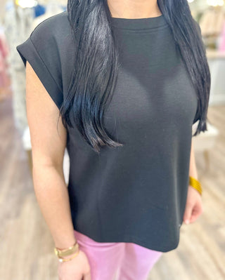 Black Scuba Sleeveless Top - Everyday EDEN Boutique & Gifts