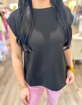 Black Scuba Sleeveless Top - Everyday EDEN Boutique & Gifts