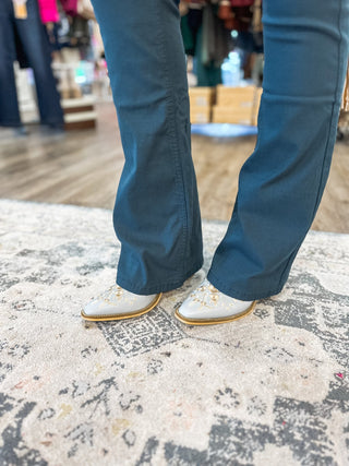 Blue Steel Junior Classic Flare Pants High Rise Hyperstretch - Everyday EDEN Boutique & Gifts