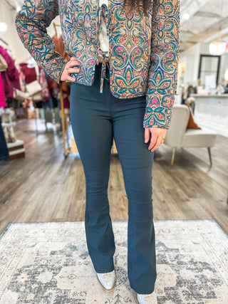 Blue Steel Junior Classic Flare Pants High Rise Hyperstretch - Everyday EDEN Boutique & Gifts