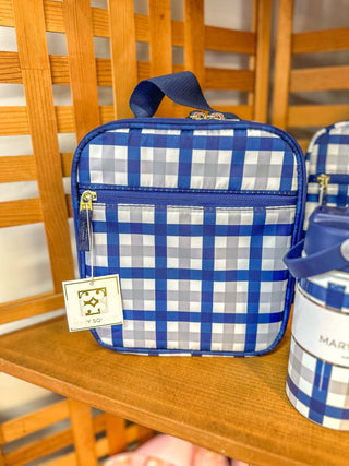 Blue/Grey Hopscotch Kids Lunchbox - Everyday EDEN Boutique & Gifts