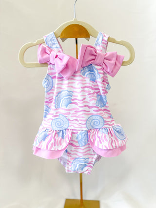 Bowtiful Shell One Piece Swimsuit - Everyday EDEN Boutique & Gifts