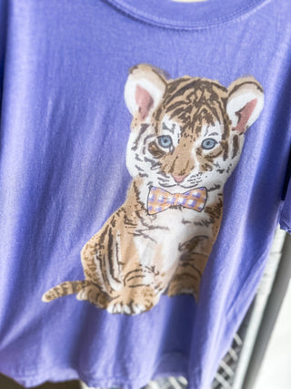 Boys Purple Sweet Little Tigers Tee - Everyday EDEN Boutique & Gifts
