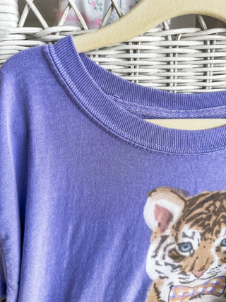 Boys Purple Sweet Little Tigers Tee - Everyday EDEN Boutique & Gifts