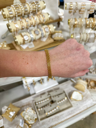 Braid Chain Gold Coated BRACELET - Everyday EDEN Boutique & Gifts