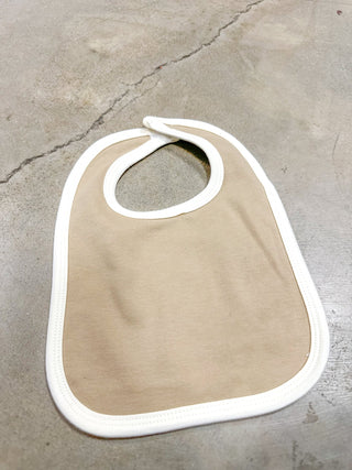 Brown & Cream Baby Bib - Everyday EDEN Boutique & Gifts