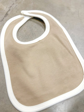 Brown & Cream Baby Bib - Everyday EDEN Boutique & Gifts