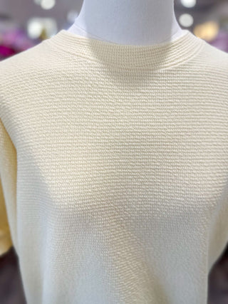 Butter Yellow Go - To Knit Short Sleeve Top - Everyday EDEN Boutique & Gifts