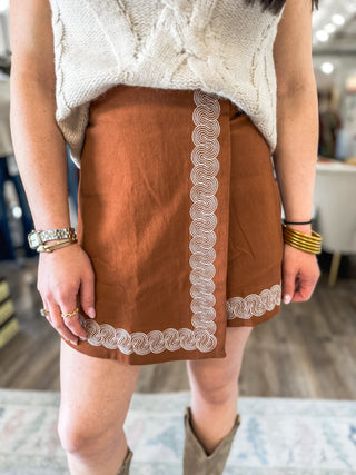 Camel & Flair Wrap Skort - Everyday EDEN Boutique & Gifts