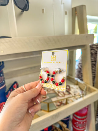 Cara Red & Black Earrings - Everyday EDEN Boutique & Gifts