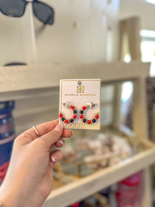Cara Red & Black Earrings - Everyday EDEN Boutique & Gifts