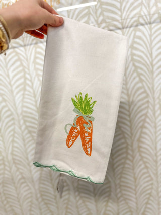 Carrot Scallop Edge Hand Towel - Everyday EDEN Boutique & Gifts