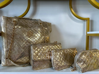 Champagne Pop Kinzley Quilted Tote - Caroline Hill - Everyday EDEN Boutique & Gifts