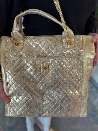 Champagne Pop Kinzley Quilted Tote - Caroline Hill - Everyday EDEN Boutique & Gifts