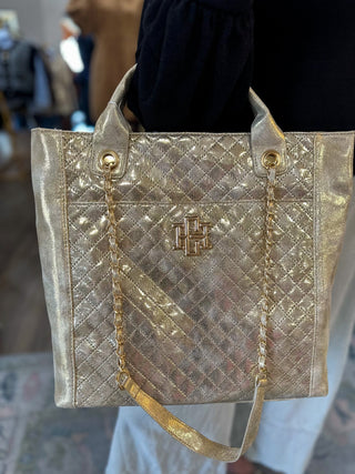 Champagne Pop Kinzley Quilted Tote - Caroline Hill - Everyday EDEN Boutique & Gifts