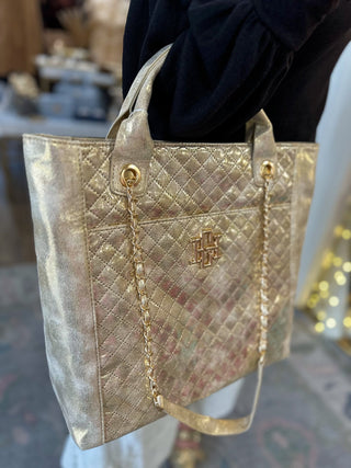 Champagne Pop Kinzley Quilted Tote - Caroline Hill - Everyday EDEN Boutique & Gifts