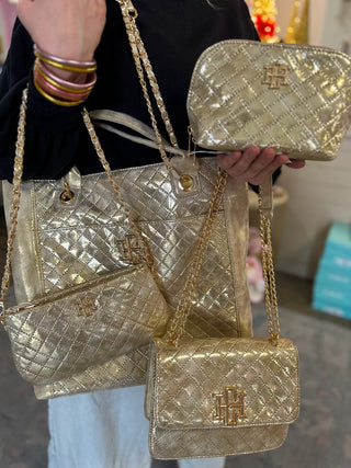 Champagne Pop Kinzley Quilted Tote - Caroline Hill - Everyday EDEN Boutique & Gifts