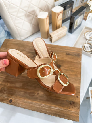 Chestnut Caption 03 Double Strap Heel - Everyday EDEN Boutique & Gifts