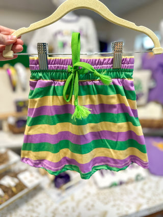 Child's Striped Mardi Gras Skort - Everyday EDEN Boutique & Gifts