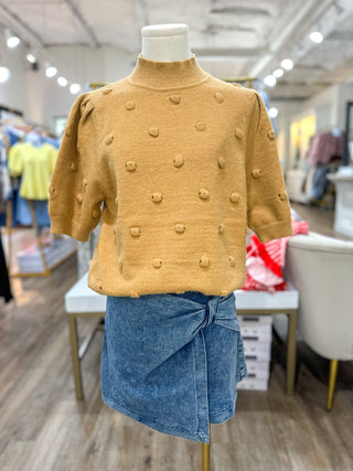 City Chic Twisted Acid Wash Denim Skort - Everyday EDEN Boutique & Gifts