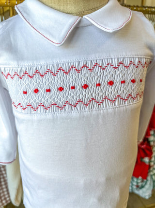 Clara and Caden Smocked Collared Boy 2pc Pant Set - Everyday EDEN Boutique & Gifts