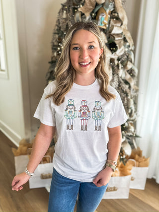 Classic Colors Nutcracker Embroidered Tee - Everyday EDEN Boutique & Gifts