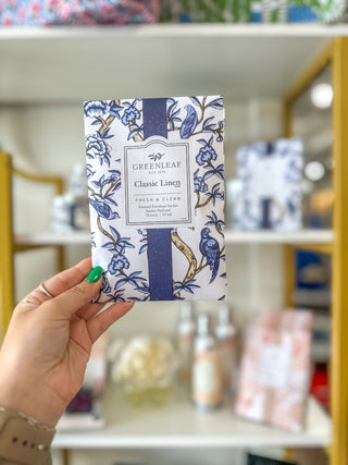 Classic Linen Sachet - Greenleaf - Everyday EDEN Boutique & Gifts