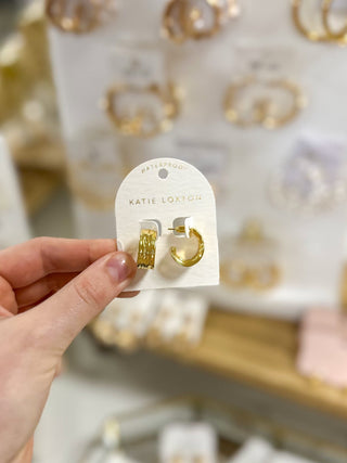 Cleyo Gold Coated Hoop Earrings - Everyday EDEN Boutique & Gifts