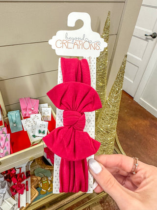 Cranberry Classic Headband Bow - Everyday EDEN Boutique & Gifts