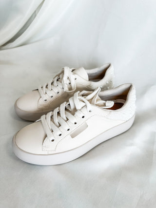 Cream Pearl Pop Sneakers - Everyday EDEN Boutique & Gifts