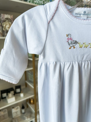 Cuddle & Quack Gathered Gown - Magnolia Baby - Everyday EDEN Boutique & Gifts