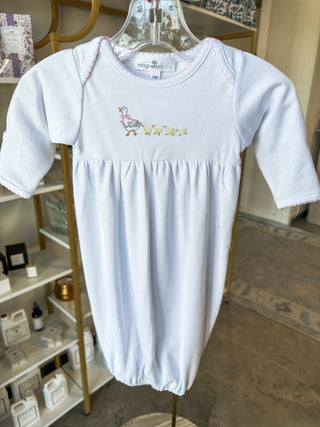 Cuddle & Quack Gathered Gown - Magnolia Baby - Everyday EDEN Boutique & Gifts