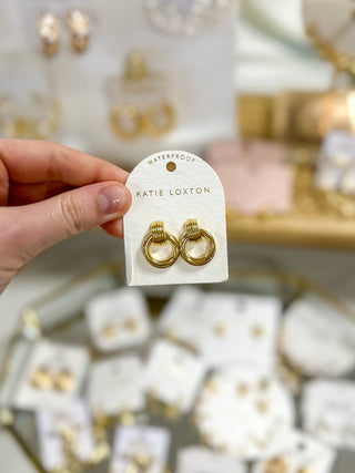 Demi Oversize Stud Gold Coated Earrings - Everyday EDEN Boutique & Gifts