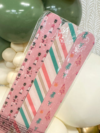 Dreaming of Pink Christmas Nail Files - Set of 3 - Everyday EDEN Boutique & Gifts