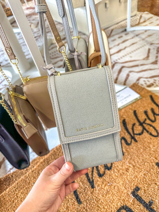 Dusty Blue Amalfi Cell Phone Style Bag - Katie Loxton - Everyday EDEN Boutique & Gifts