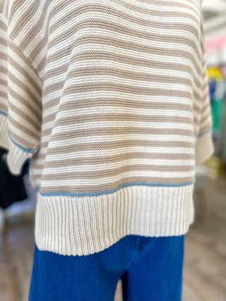 Easy Living Stripe Short Sleeve Top - Everyday EDEN Boutique & Gifts