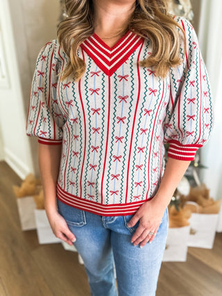 Faith In A Bow Sweater - Everyday EDEN Boutique & Gifts