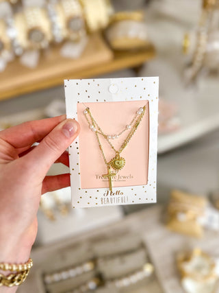 Faithful Love Gold Layered Necklace - Everyday EDEN Boutique & Gifts