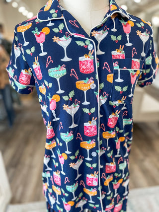 Fizz The Season Short Sleeve Pant PJ Set - Everyday EDEN Boutique & Gifts