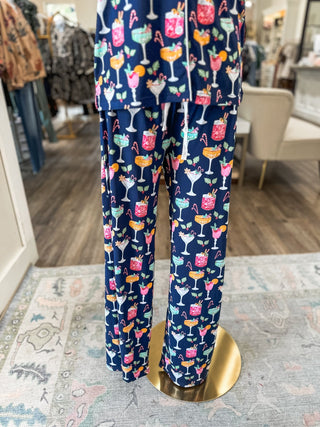 Fizz The Season Short Sleeve Pant PJ Set - Everyday EDEN Boutique & Gifts
