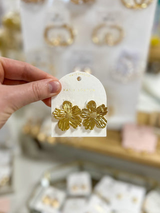 Floramour Gold Coated Oversized Earrings - Everyday EDEN Boutique & Gifts