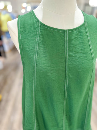 Forest Green Festival Days Sleeveless Top - Everyday EDEN Boutique & Gifts