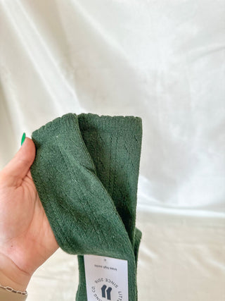 Forest Scalloped Fancy Knee High Socks - Everyday EDEN Boutique & Gifts