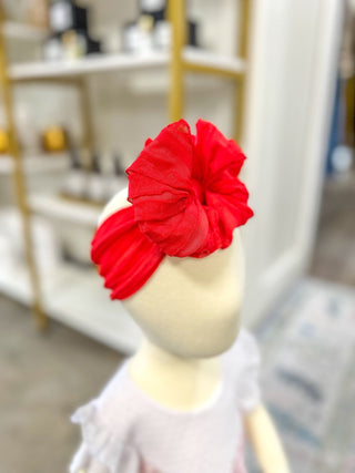Frilly Frou Bright Red Bow Headband - Everyday EDEN Boutique & Gifts