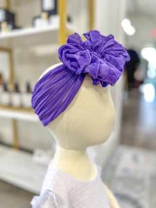 Frilly Frou Purple Grape Bow Headband - Everyday EDEN Boutique & Gifts