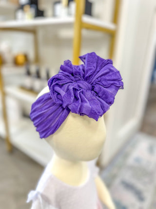 Frilly Frou Purple Grape Bow Headband - Everyday EDEN Boutique & Gifts