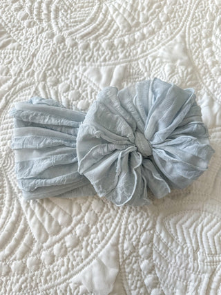 Frilly Frou Sky Blue Bow Headband - Everyday EDEN Boutique & Gifts
